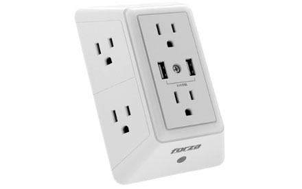 Forza - FWT-6201USB - UPS Wall Taps Regletas y Tomacorrientes